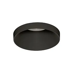 Recessed luminaire EINAR 3558/8 with collar cover, GU10 max. 10W (LED), black matt