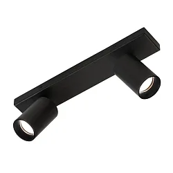 Spot GINA 3874/R2 à 2 flammes, réglable GU10 IP20, noir  gradable