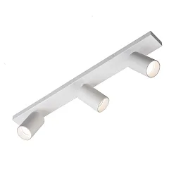 Spot GINA 3874/R3 3 flammes, réglable GU10 IP20, opale, blanche gradable