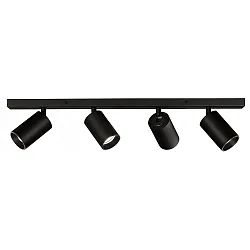 Spot GINA 3874/R4 4 flammes GU10 IP20, noir