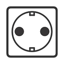 Inset for Outdoor Energy column (ALB-6244.../-662409) - Earthing contact socket IP44 / D – Type F