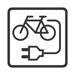 Prise de courant E-BIKE TYPE GERMAN (NO 4417 /-19) avec couvercle, version vélo électrique, vert, gris