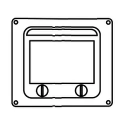 Module sur profilé chapeau NO 4417 /-19 4 fois, avec couvercle, gris