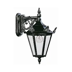 Luminaire mural d'extérieur TYPE NO 1807 Bas E27 23, noir  gradable