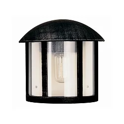 Luminaire mural d'extérieur TYPE NO 3225 semi-circulaire E27 44, noir , argent gradable