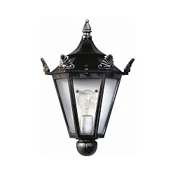 Luminaire mural d'extérieur TYPE NO 3228 semi-circulaire E27 23, noir  gradable