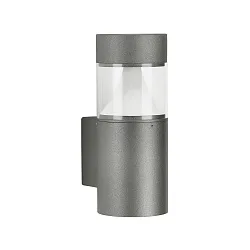 LED Outdoor Wall luminaire Type No. 0275, 9W 1000lm, IP54 IK08, 9W 3000K 1000lm, glass clear with opal inner cone, anthracite