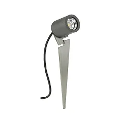 Ground spike spot Type No. 2399, IP44, for GU10 PAR16 (LED), swiveling,cast alu anthracite glass clear, connector cable