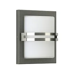 Luminaire mural d'extérieur TYPE NO 6260 semi-circulaire E27 44, anthrazit, acier inoxydable gradable