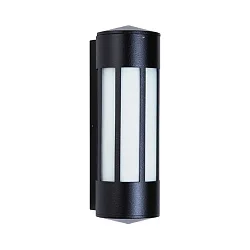 Luminaire mural d'extérieur TYPE NO 0240 cylindrique E27 44, noir mat gradable