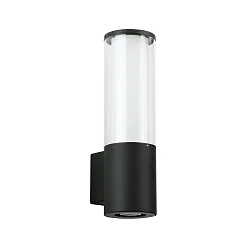 Luminaire mural d'extérieur TYPE NO 0321 cylindrique, avec spot LED E27 44, noir mat gradable