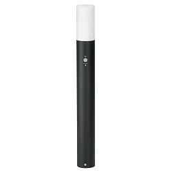 bollard light TYPE NO 3078 with motion detector, with brightness sensor E27 IP54, black 
