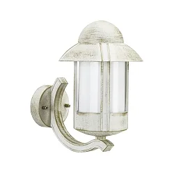 Outdoor Wall luminaire Country style Night watchman Type No. 1840, standing with bracket, IP44, E27 QA55, white-gold