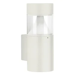 LED Outdoor Wall luminaire Type No. 0275, 9W 1000lm, IP54 IK08, 9W 3000K 1000lm, glass clear with opal inner cone, white
