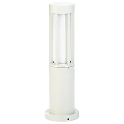 Luminaire en forme de borne TYPE NO 0507 cylindrique E27 44, blanche