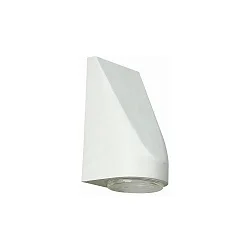 Luminaire mural TYPE NO 0677 GU10 IP43, transparent, blanche gradable