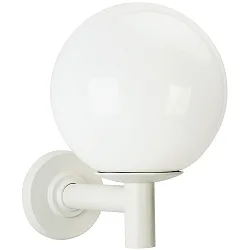 Luminaire mural d'extérieur TYPE NO 0801 grand, rond E27 44, blanche gradable