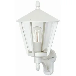 Luminaire mural d'extérieur TYPE NO 1814 haut, angulaire E27 44, blanc mat gradable