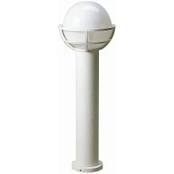 Borne d'éclairage TYPE NO 2030 rond E27 44, blanche gradable