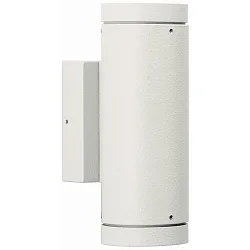 Projecteur d'extérieur TYPE NO 2198 haut bas, bilatéral GU10 54, blanc mat gradable