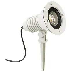 Lampe à broche TYPE NO 2383 avec prise de courant, dimmable, réglable 54, blanc mat gradable