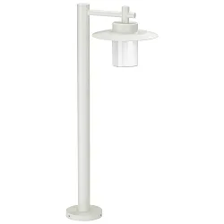 Luminaire d'allées TYPE NO 4152 plat E27 44, blanc mat gradable