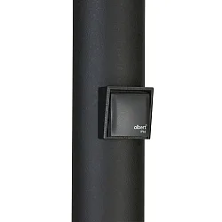 Boîtier intégré D - TYPE C/F Ø 10CM version pour montage en surface, avec couvercle, avec prise de courant, noir