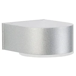Luminaire mural d'extérieur TYPE NO 0233 Bas, rond 44, argent mat gradable