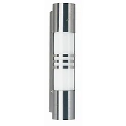 Luminaire mural d'extérieur TYPE NO 0251 cylindrique E27 44, acier inoxydable mat
