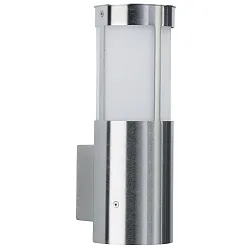Luminaire mural d'extérieur TYPE NO 0324 cylindrique E27 44, acier inoxydable gradable