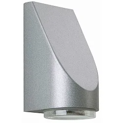 Luminaire mural TYPE NO 0677 GU10 IP43, argent, transparent gradable