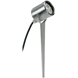 Lampe à broche TYPE NO 2112 pivotant, avec prise de courant, incassable 54, acier inoxydable 