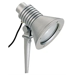 Lampe à broche TYPE NO 2183 avec prise de courant, réglable, incassable E27 54, argent mat gradable