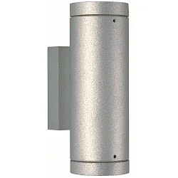Projecteur d'extérieur TYPE NO 2198 haut bas, bilatéral GU10 54, argent mat gradable