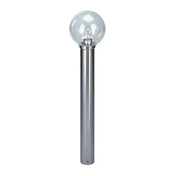 Borne d'éclairage TYPE NO 2261 rond E27 44, acier inoxydable mat gradable