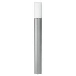 Luminaire borne TYPE NO 2277 cylindrique, dimmable IP54, argent mat gradable