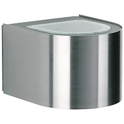 Projecteur d'extérieur TYPE NO 2337 haut bas, rond 44, acier inoxydable mat 
