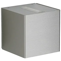 Projecteur d'extérieur TYPE NO 2373 haut bas, forme en dé 44, acier inoxydable mat 
