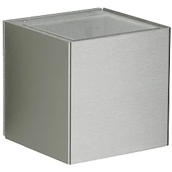 Projecteur d'extérieur TYPE NO 2375 haut bas, forme en dé 44, acier inoxydable mat 