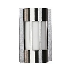 Luminaire mural d'extérieur TYPE NO 6119 semi-circulaire E27 44, acier inoxydable gradable