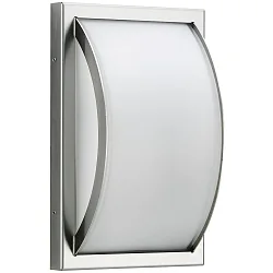 Applique et plafonnier TYPE NO 6390 plat, dimmable 44, acier inoxydable mat gradable