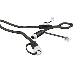 Rallonge de câble PLUG-N-PLAY 3 fois, noir 500cm