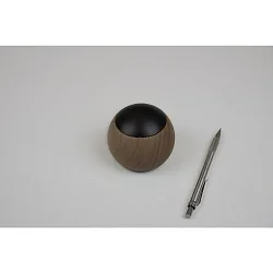 Télécommande CASAMBI LEPUK EVOLUTION rond, avec capteur, 4 canaux, avec batterie, avec éclairage, lumière en bois, noir 