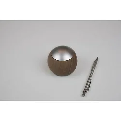Télécommande CASAMBI LEPUK EVOLUTION rond, avec capteur, 4 canaux, avec batterie, avec éclairage, lumière en bois, argent