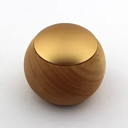 Télécommande CASAMBI LEPUK EVOLUTION rond, avec capteur, 4 canaux, avec batterie, avec éclairage, or, lumière en bois