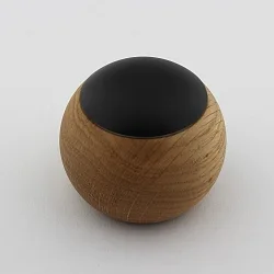 Télécommande CASAMBI LEPUK EVOLUTION rond, avec capteur, 4 canaux, avec batterie, avec éclairage, noir , chêne naturel