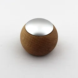 Télécommande CASAMBI LEPUK EVOLUTION rond, avec capteur, 4 canaux, avec batterie, avec éclairage, argent, chêne naturel