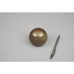 Télécommande CASAMBI LEPUK EVOLUTION rond, avec capteur, 4 canaux, avec batterie, avec éclairage, or, chêne naturel
