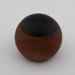 Télécommande CASAMBI LEPUK EVOLUTION rond, avec capteur, 4 canaux, avec batterie, avec éclairage, bois foncé, noir 