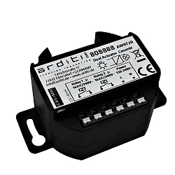Kit de commutation de relais CASAMBI AWBT2R 2 voies, version pour montage encastré, contrôlable par Bluetooth, noir 